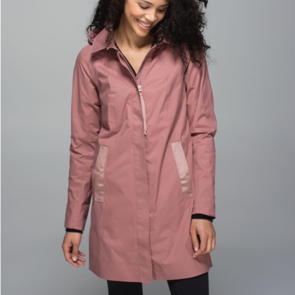 lululemon athletica Jackets & Blazers - Lululemon Rain on Jacket Bark Berry